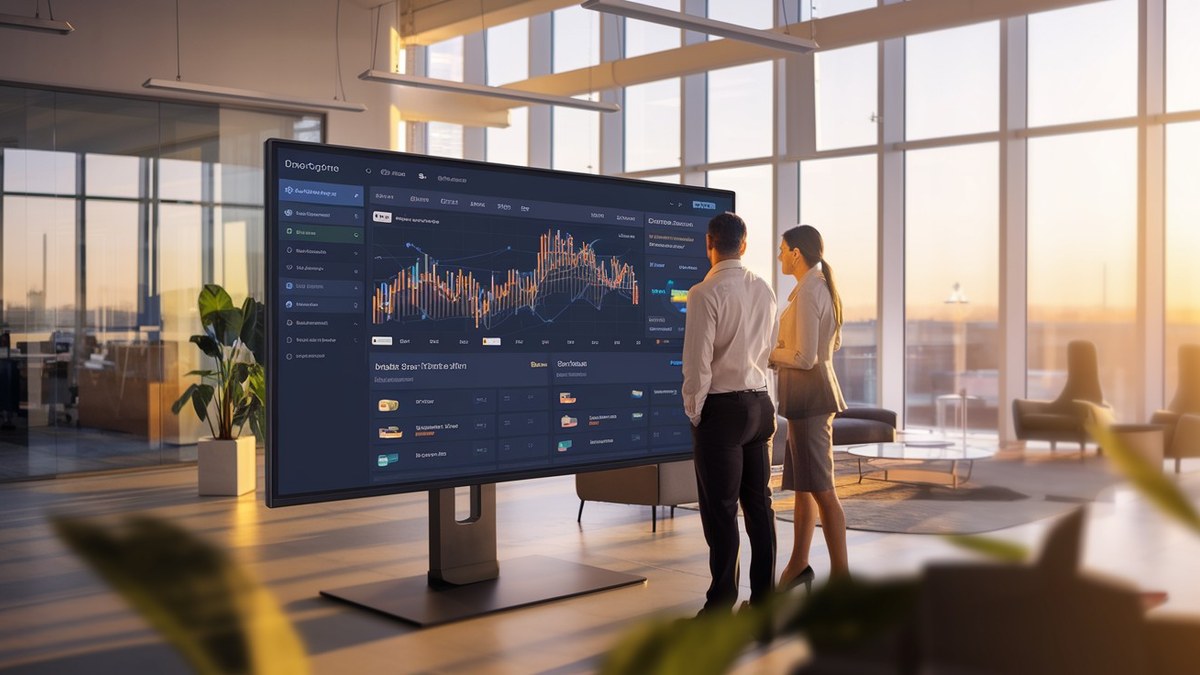 Gerente comercial revisando el pipeline de ventas en el CRM de Pyrevo con datos en tiempo real